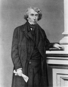 Roger Brooke Taney (right), Chief Justice of the United States Supreme Court and a former resident of Frederick, MD, wrote the majority opinion in the Dred Scott case in 1857. (Library of Congress)