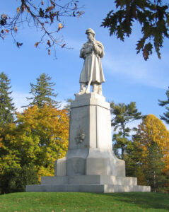 The Private Soldier Monument (also known as “Old Simon”) at Antietam National Cemetery (Keith Snyder, NPS)