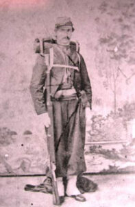 Dewitt C. Rench, Ladd’s suspected killer, poses in the zouave-style uniform of his militia unit, the Maryland Guard Battalion (U.S. Army Military History Institute)