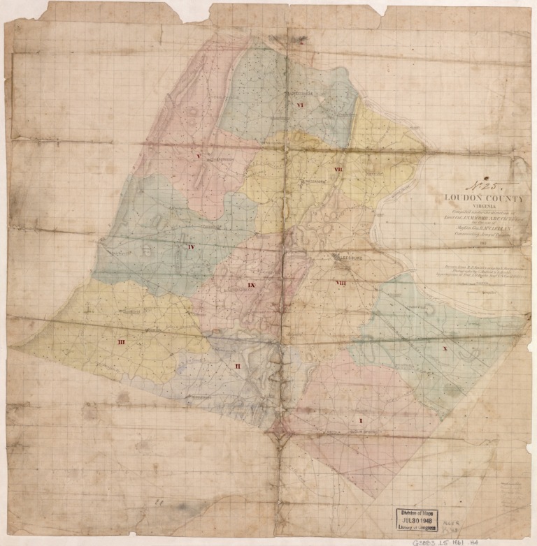 Maps County Regional Virginia Crossroads Of War   LOC LoudounCoVAMapwebversion Compressed 