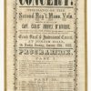 Program for military concert, January 13, 1862, Frederick, Maryland (Perkins Library, Duke University)